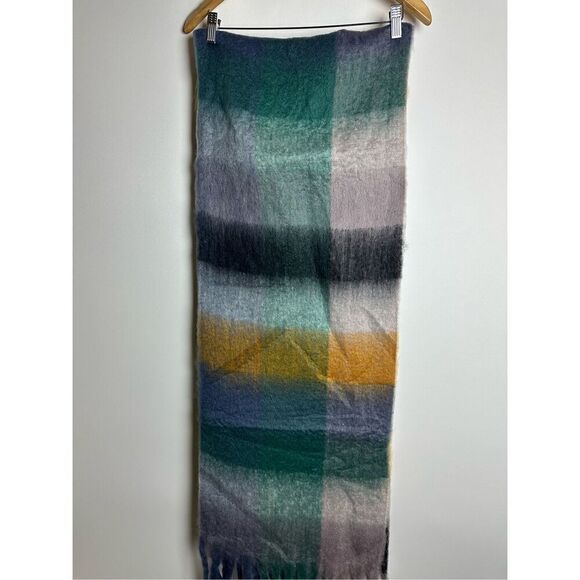 Mint green multi oversized scarf - Picture 7 of 7